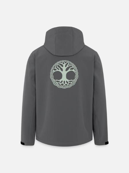 Braided Circle Tree of life - Men’s Recycled Softshell Jacket by Stanley/Stella - black