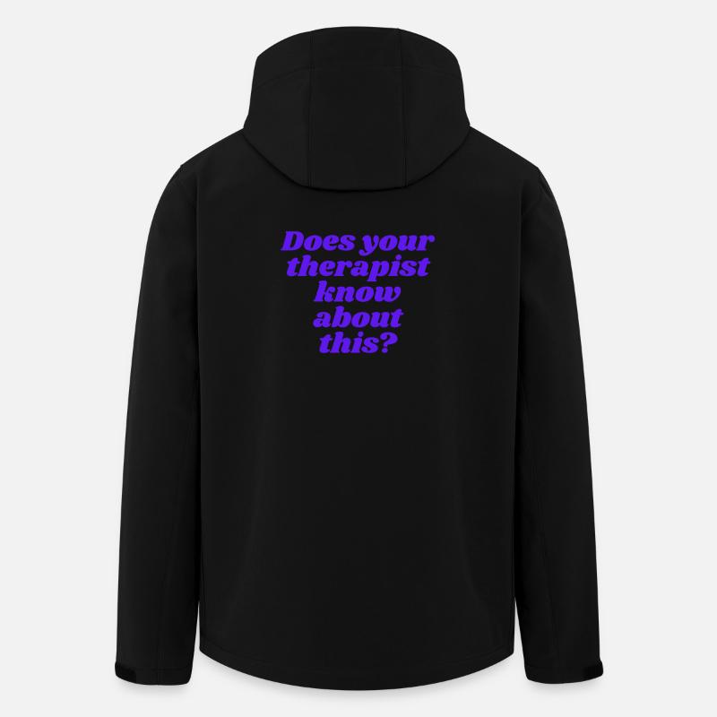 Does your therapist know about this? - Men’s Recycled Softshell Jacket by Stanley/Stella - black