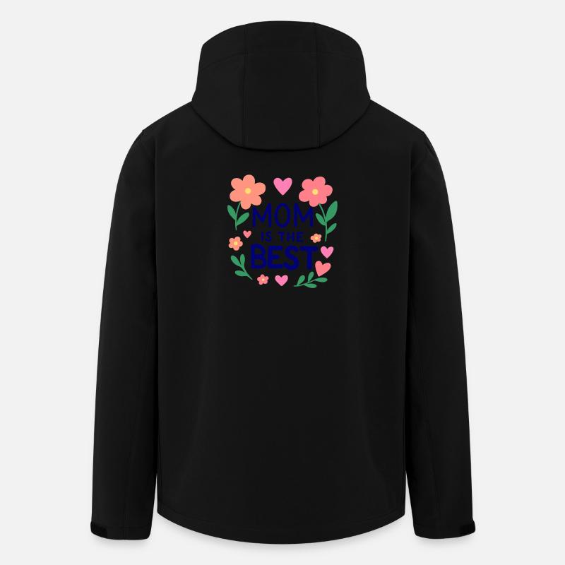 MOM IS THE BEST - Men’s Recycled Softshell Jacket by Stanley/Stella - black
