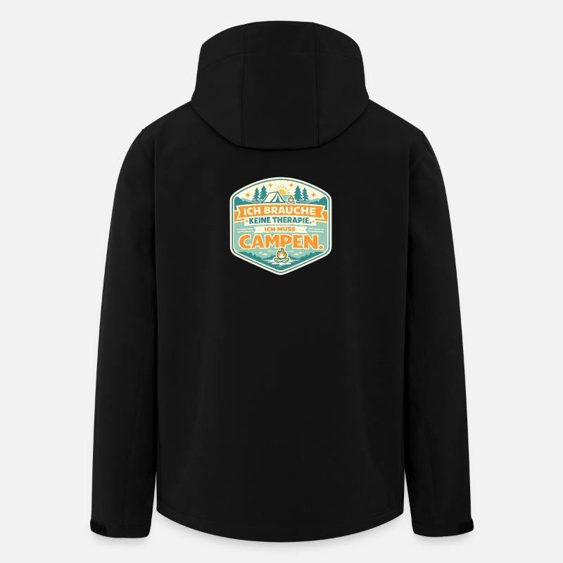 I have to camp - Men’s Recycled Softshell Jacket by Stanley/Stella - black