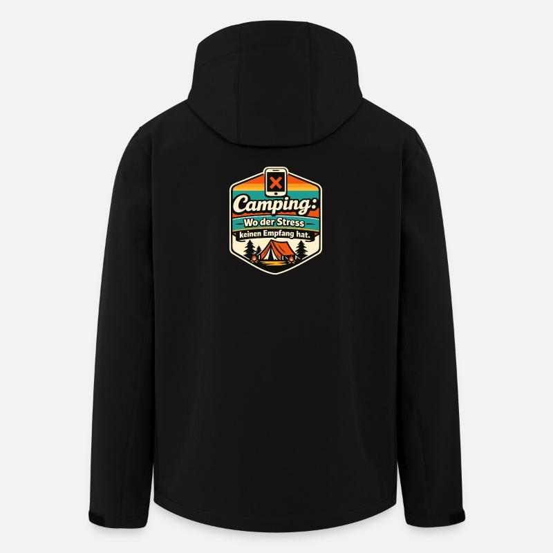 Camper - Men’s Recycled Softshell Jacket by Stanley/Stella - black