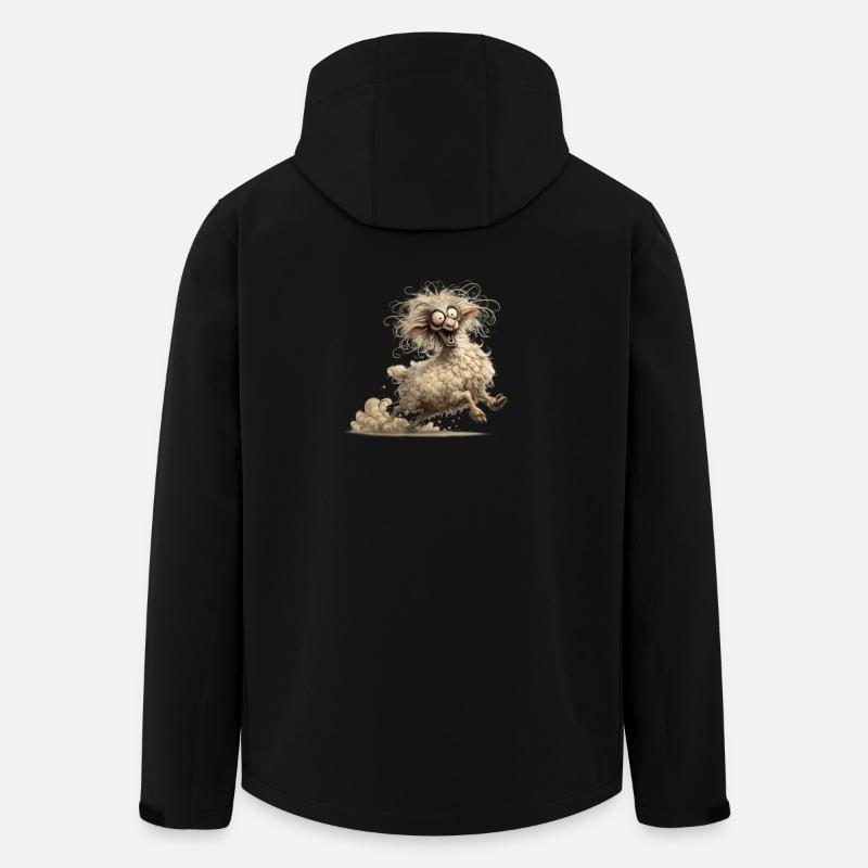 Verrücktes Schaf - Recycelte Männer Softshell-Jacke von Stanley/Stella - Schwarz