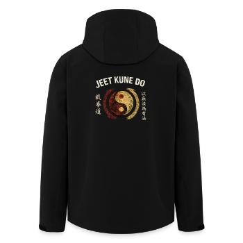 Jeet Kune Do Shirt Yin Yang Kung Fu Fighter JKD - Men’s Recycled Softshell Jacket by Stanley/Stella - black - Back - AI Model Male 185 light (185cm)