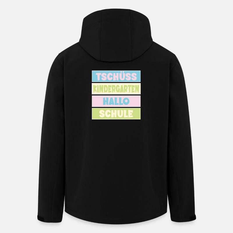 Abschied Kindergarten Einschulung - Recycelte Männer Softshell-Jacke von Stanley/Stella - Schwarz
