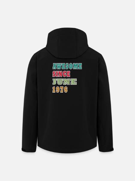 Awesome since June 1976 Retro - Men’s Recycled Softshell Jacket by Stanley/Stella - black