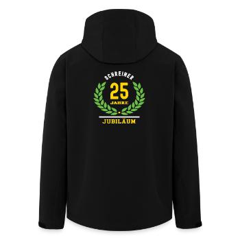 Schreiner Jubiläum 25 Jahre 25. Schreinerei Jubi - Recycelte Männer Softshell-Jacke von Stanley/Stella - Schwarz - Hinten - AI Model Male 185 light (185cm)