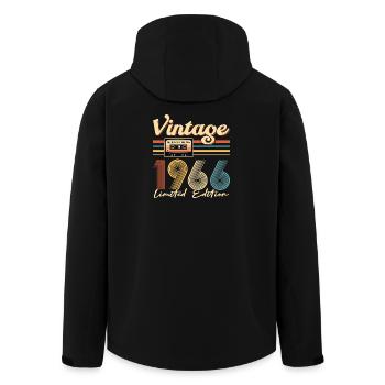 60th birthday - Men’s Recycled Softshell Jacket by Stanley/Stella - black - Back - AI Model Male 185 light (185cm)