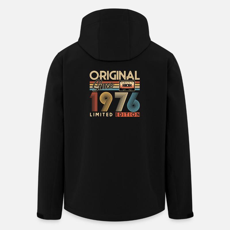 50e anniversaire, 50 ans - Veste softshell homme en polyester recyclé Stanley/Stella - noir