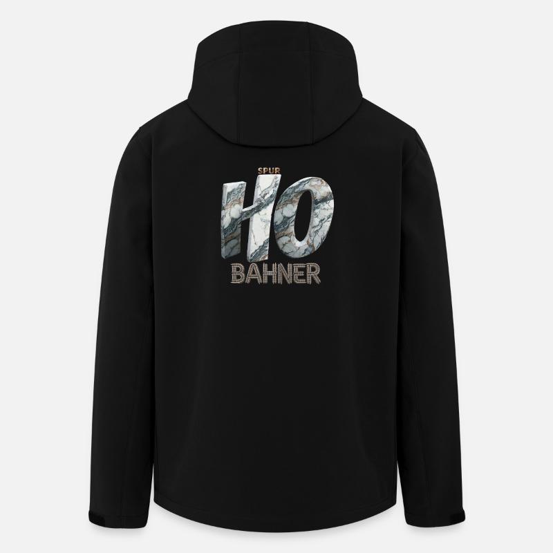 Gauge H0 BAHNER – Marble Edition - Men’s Recycled Softshell Jacket by Stanley/Stella - black