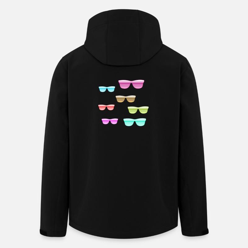Rainures solaires - Veste softshell homme en polyester recyclé Stanley/Stella - noir