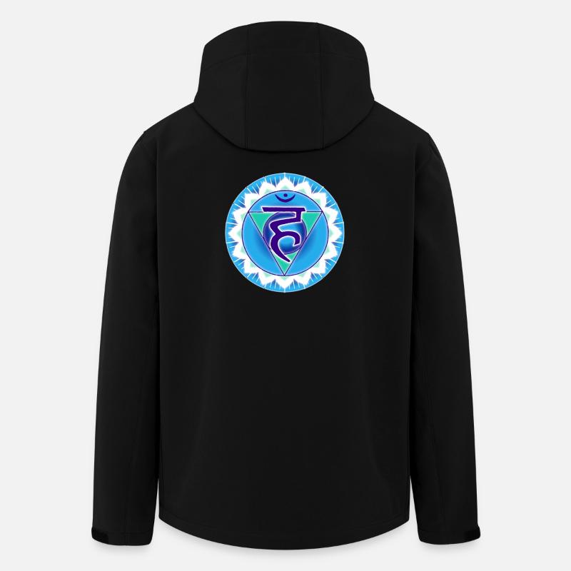 Halschakra Vishuddha - Recycelte Männer Softshell-Jacke von Stanley/Stella - Schwarz