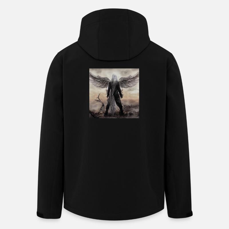 Winged Guardian in the Mist - Men’s Recycled Softshell Jacket by Stanley/Stella - black