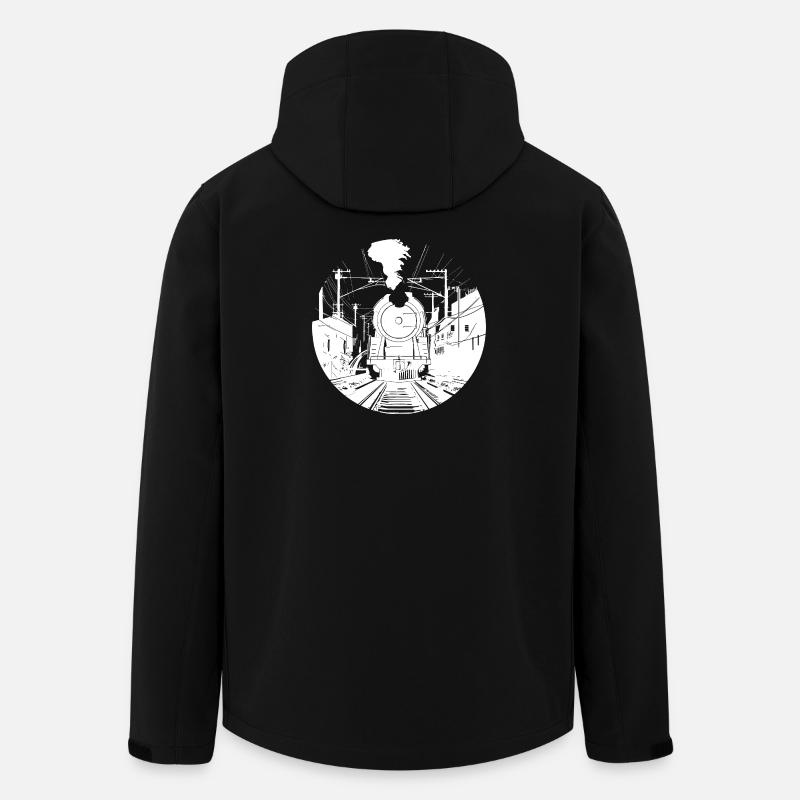 Railway Sketch - Men’s Recycled Softshell Jacket by Stanley/Stella - black