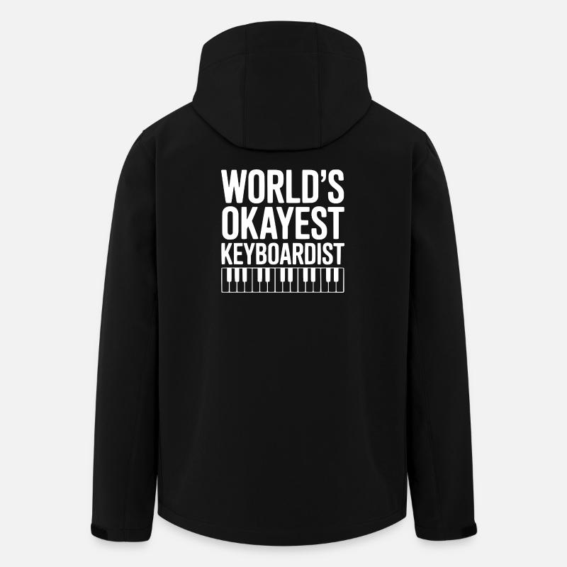 World's Okayest Keyboardist - Men’s Recycled Softshell Jacket by Stanley/Stella - black