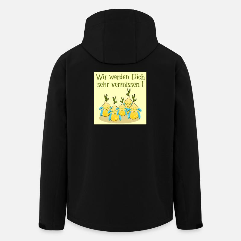 Abschied Team Zitronen - Recycelte Männer Softshell-Jacke von Stanley/Stella - Schwarz