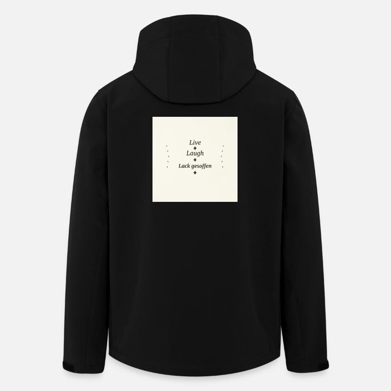 Live Laugh Lack Gesoffen - Recycelte Männer Softshell-Jacke von Stanley/Stella - Schwarz
