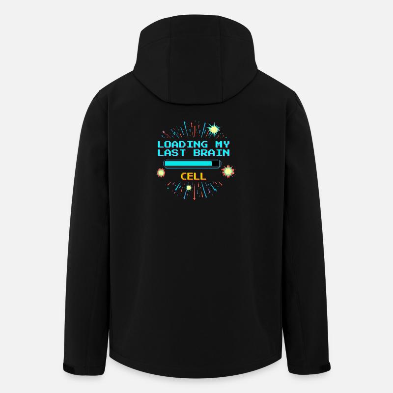 Retro Pixel Vaporwave Tempel Gaming - Recycelte Männer Softshell-Jacke von Stanley/Stella - Schwarz
