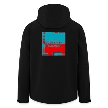 Subterra Empire Official Cover Artwork - Men’s Recycled Softshell Jacket by Stanley/Stella - black - Back - AI Model Male 185 light (185cm)