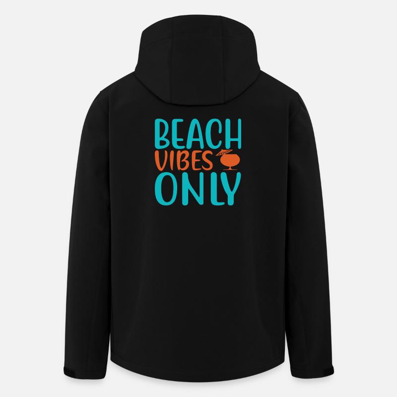Beach vibes only - Recycelte Männer Softshell-Jacke von Stanley/Stella - Schwarz