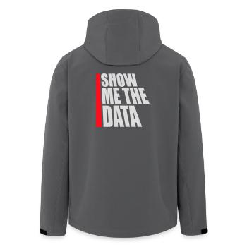Show Me The Data Lustig Nerd Analyst Sarkastisch - Recycelte Männer Softshell-Jacke von Stanley/Stella - Anthrazit - Hinten - AI Model Male 185 light (185cm)