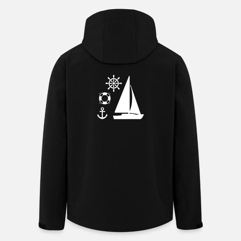 Segeln - Recycelte Männer Softshell-Jacke von Stanley/Stella - Schwarz