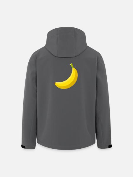 banana - Men’s Recycled Softshell Jacket by Stanley/Stella - black