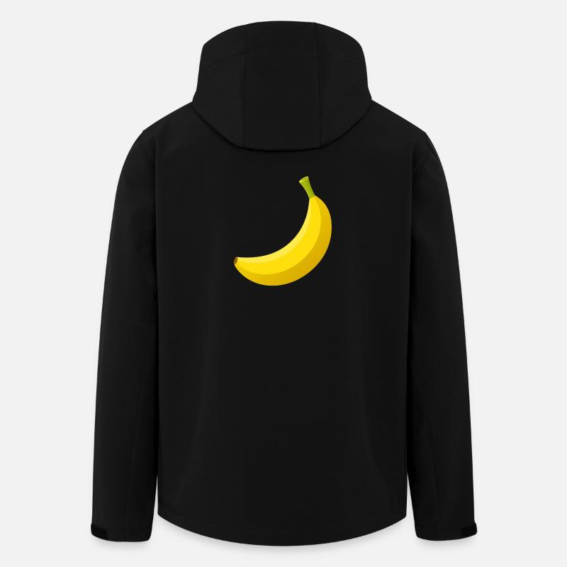 banana - Men’s Recycled Softshell Jacket by Stanley/Stella - black