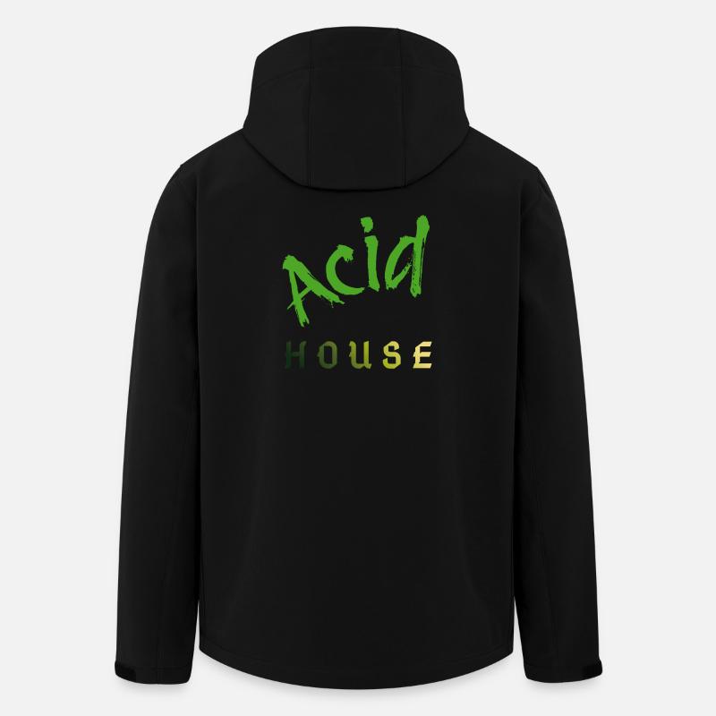 Acid House - Veste softshell homme en polyester recyclé Stanley/Stella - noir