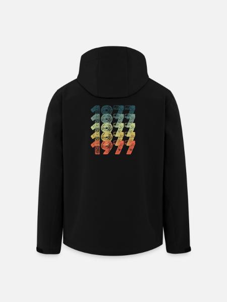 Année 1977 - Veste softshell homme en polyester recyclé Stanley/Stella - noir
