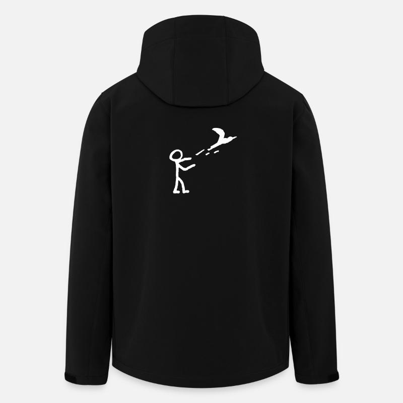 Fliegen lassen - Recycelte Männer Softshell-Jacke von Stanley/Stella - Schwarz