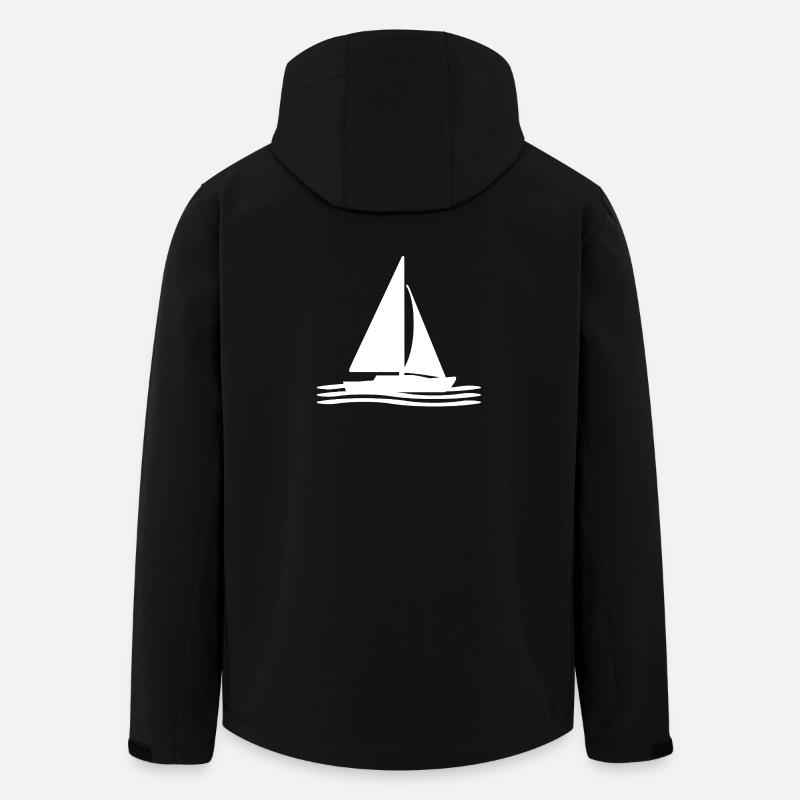 Segeln - Recycelte Männer Softshell-Jacke von Stanley/Stella - Schwarz