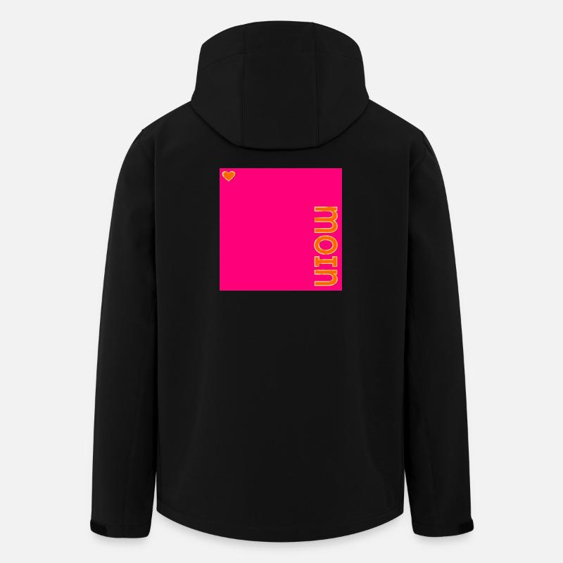 HAMBOURG MOIN HERZ - Veste softshell homme en polyester recyclé Stanley/Stella - noir