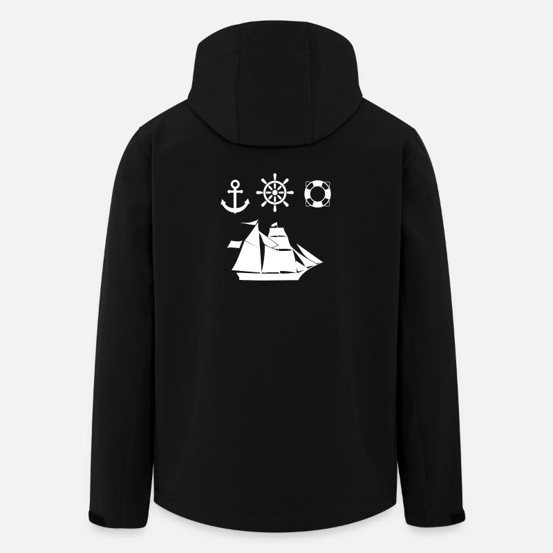 Sail - Men’s Recycled Softshell Jacket by Stanley/Stella - black