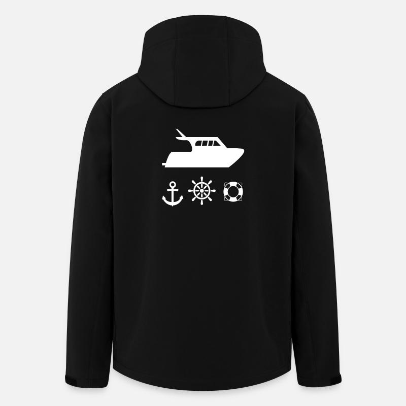 Motorboat - Men’s Recycled Softshell Jacket by Stanley/Stella - black