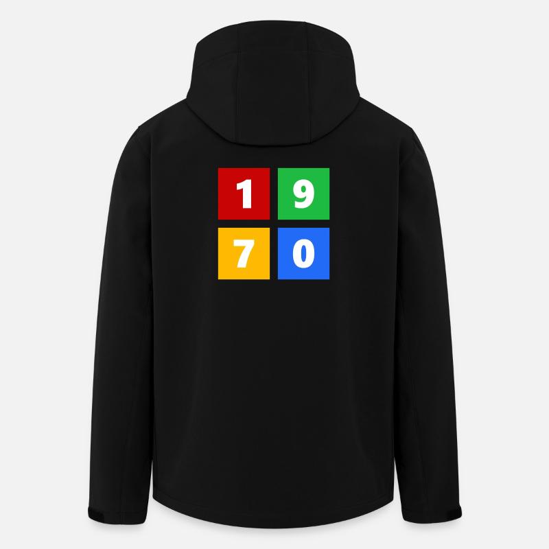 1970 - Recycelte Männer Softshell-Jacke von Stanley/Stella - Schwarz