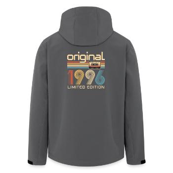 30. Geburtstag, 30 Jahre - Recycelte Männer Softshell-Jacke von Stanley/Stella - Schwarz - Hinten - AI Model Male 185 light (185cm)