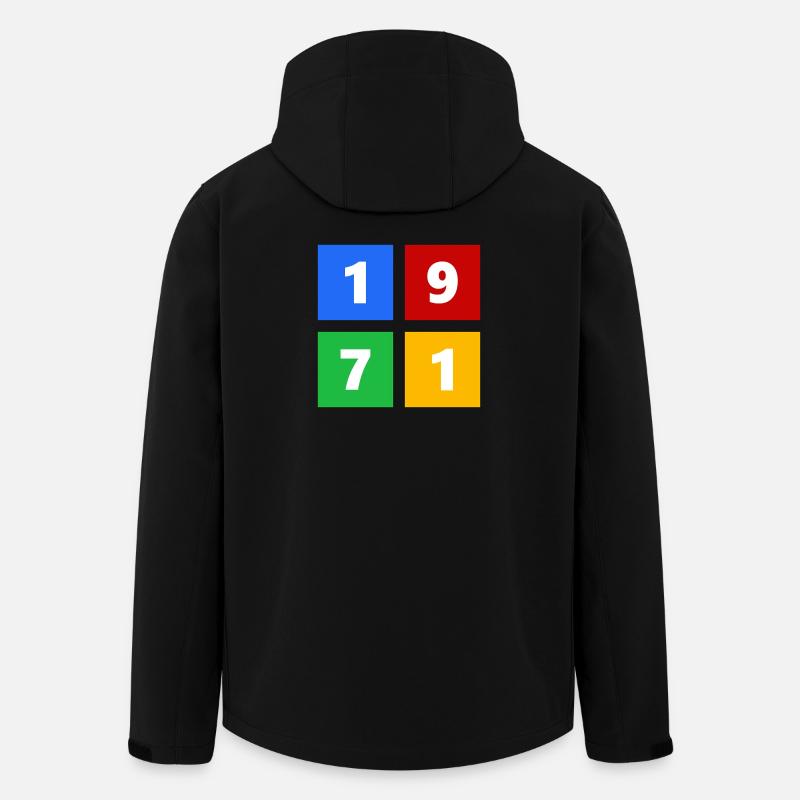 1971 - Men’s Recycled Softshell Jacket by Stanley/Stella - black