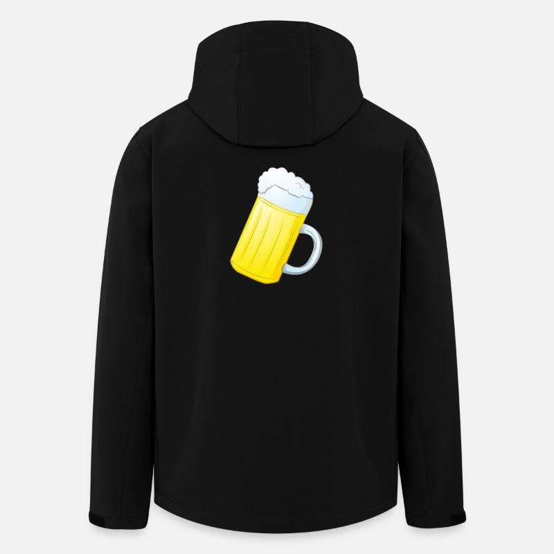 Bierkrug - Recycelte Männer Softshell-Jacke von Stanley/Stella - Schwarz