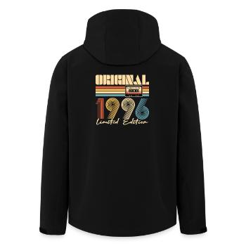 30. Geburtstag, 30 Jahre - Recycelte Männer Softshell-Jacke von Stanley/Stella - Schwarz - Hinten - AI Model Male 185 light (185cm)