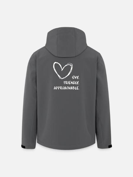 Flirting Introverts Shy Friendly Approachable - Men’s Recycled Softshell Jacket by Stanley/Stella - black
