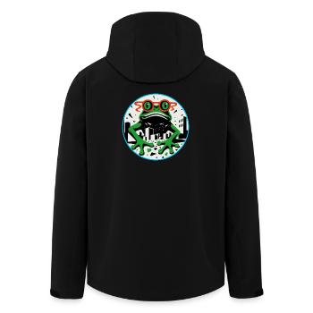 Apocalypse des grenouilles - Veste softshell homme en polyester recyclé Stanley/Stella - noir - Dos - AI Model Male 185 light (185cm)