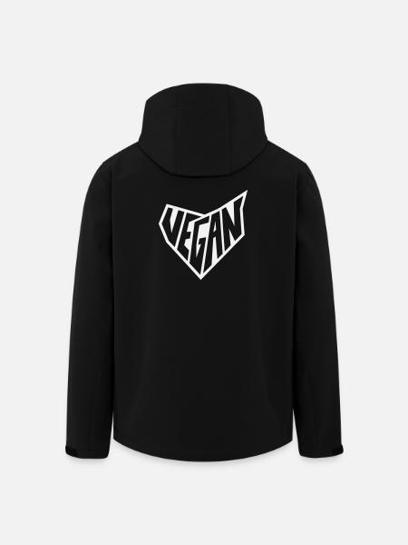 Vegan Shield Logo Design - Veste softshell homme en polyester recyclé Stanley/Stella - noir