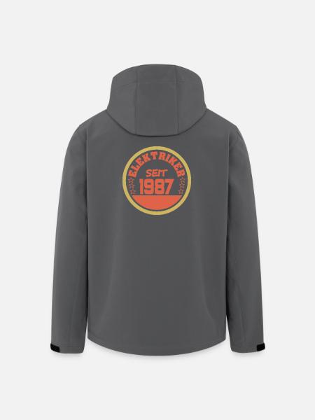 geboren 1987 - Recycelte Männer Softshell-Jacke von Stanley/Stella - Schwarz