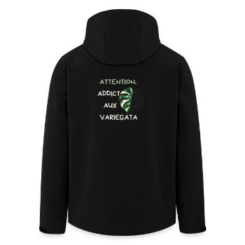 Attention Addict Variegata - Veste softshell homme en polyester recyclé Stanley/Stella - noir - Dos - AI Model Male 185 light (185cm)