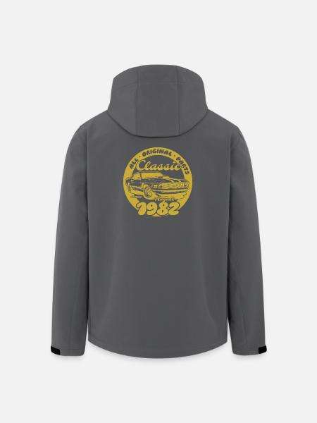 44th Birthday - Classic Musclecar 08/1982 - Men’s Recycled Softshell Jacket by Stanley/Stella - black