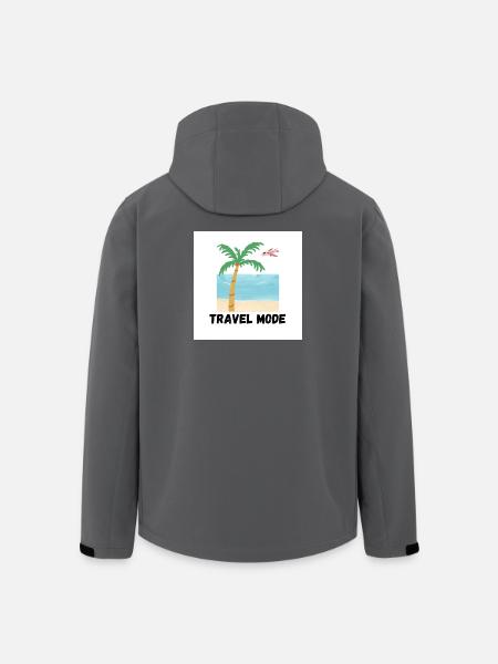 Mode Voyage Conception de plages tropicales - Veste softshell homme en polyester recyclé Stanley/Stella - noir