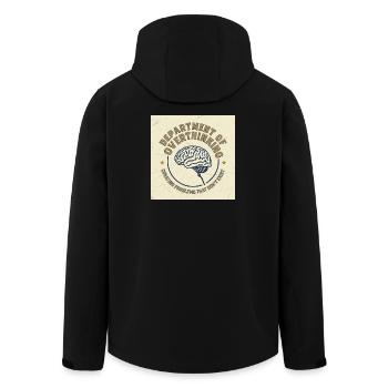 T-shirt du département de la surpensée - Vintage - Veste softshell homme en polyester recyclé Stanley/Stella - noir - Dos - AI Model Male 185 light (185cm)