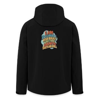 Chaque jour, je deviens une meilleure version moi-même - Veste softshell homme en polyester recyclé Stanley/Stella - noir - Dos - AI Model Male 185 light (185cm)
