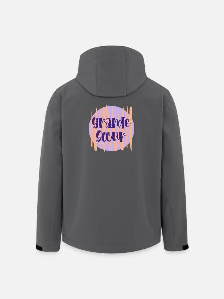 Große Schwester Frankreich - Recycelte Männer Softshell-Jacke von Stanley/Stella - Schwarz
