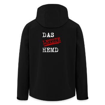 Das letzte Hemd - Recycelte Männer Softshell-Jacke von Stanley/Stella - Schwarz - Hinten - AI Model Male 185 light (185cm)